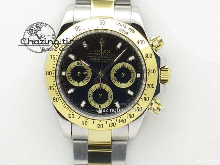 0515 Functional Daytona All Black PVD TWF Best Edition Rainbow Diamonds Bezel Black Dial on PVD Bracelet A 2449